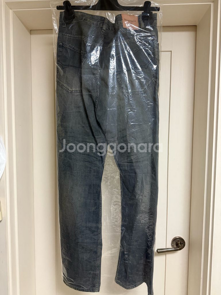 [29] 발렌시아가 로우 크로치 데님 팬츠 블루 새상품--3