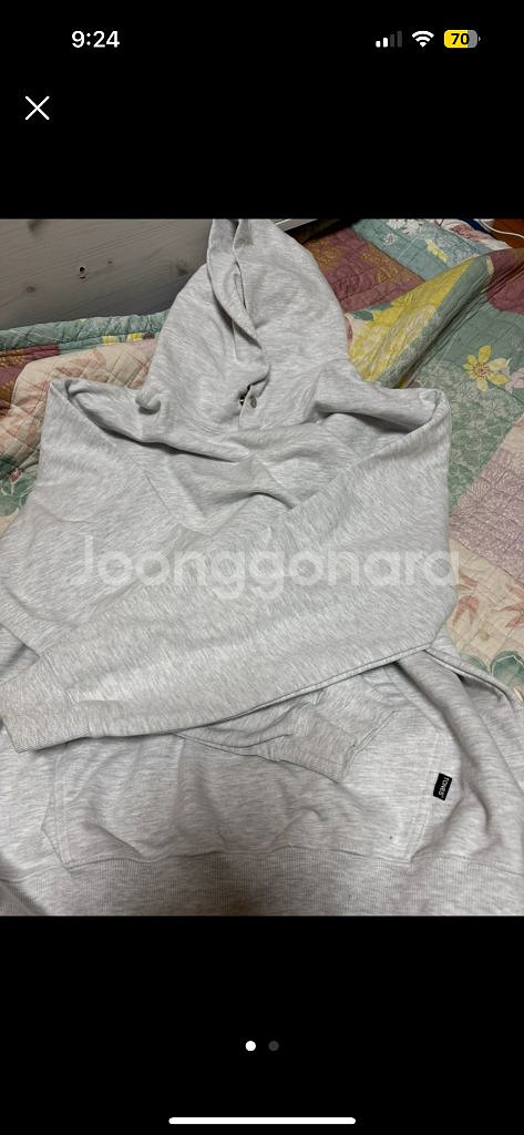 TONES 회색 후드티 M--0