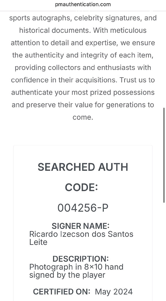 카카 레알마드리드 친필싸인--2