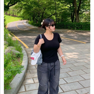 데이지투엘 찹쌀티 롱기장 새상품 L