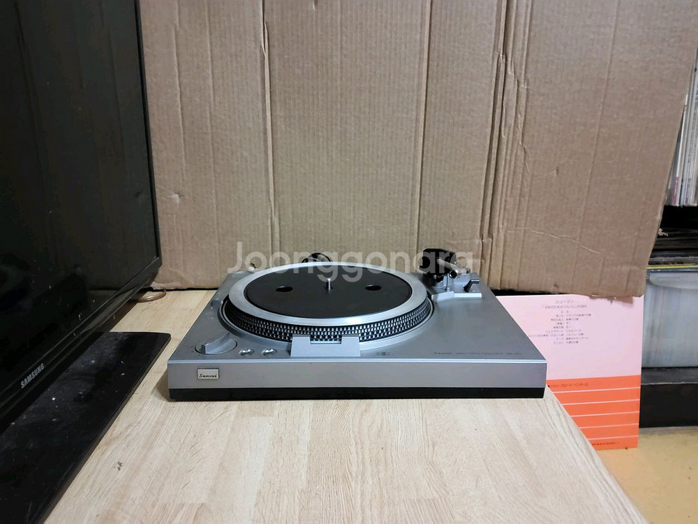 산수이 LP 턴테이블 SR 333 고장품 (오디오 앰프--0