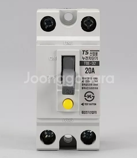 누전차단기 TBE-32 2P 20A 5개입--0