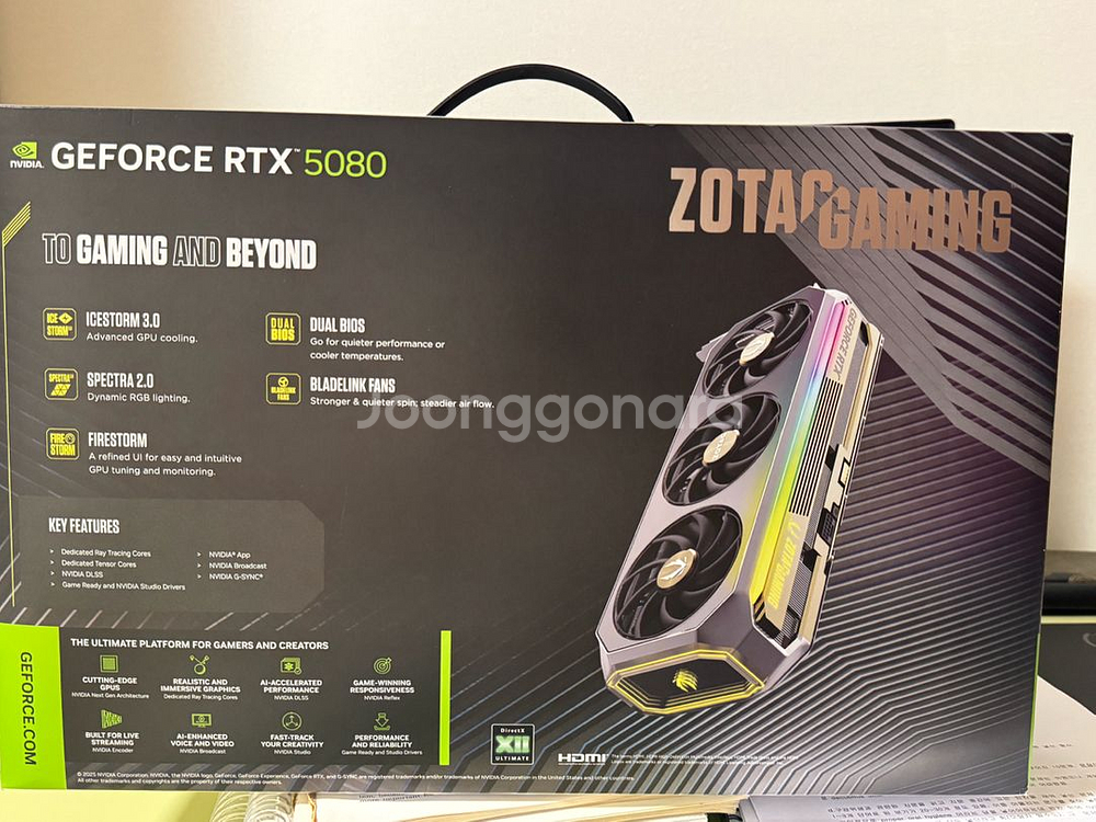 조텍 RTX5080 AMP EXTREME--1