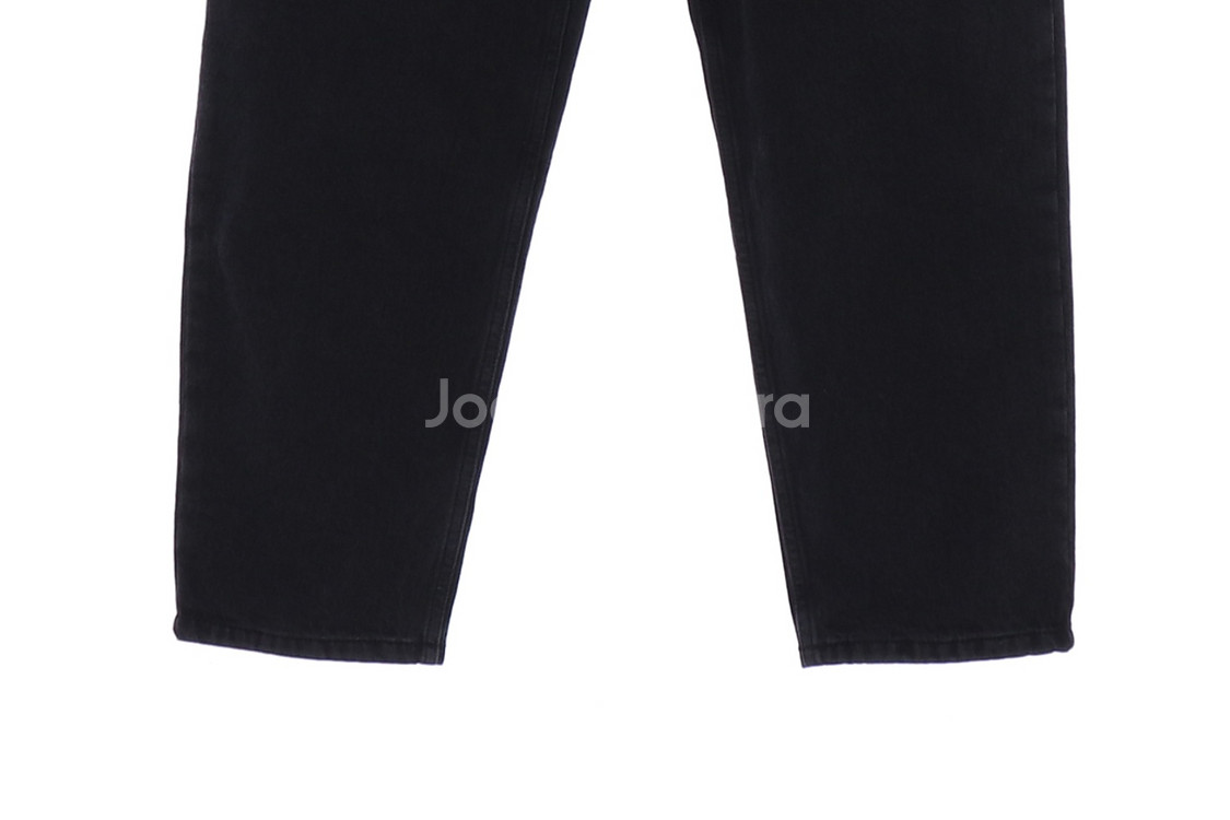 [XS]오브제 블랙진 와이드 맘핏 데님 진 청바지--3