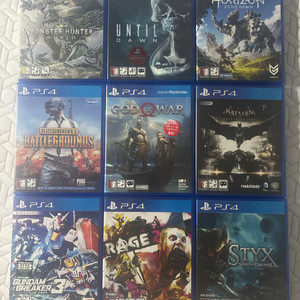 ps4 게임 타이틀 모음 9개 5만원