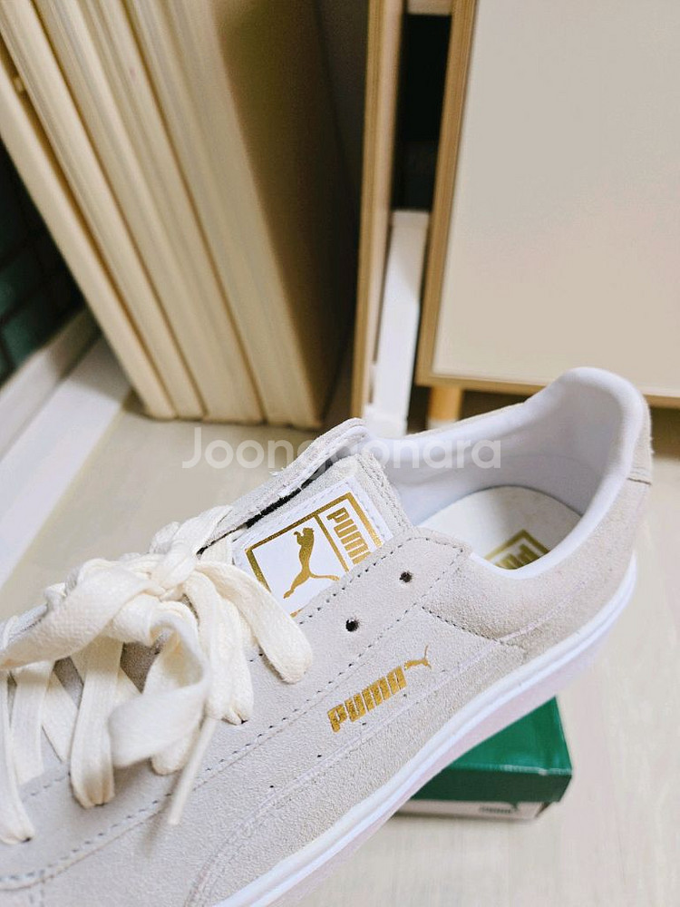[PUMA] 스웨이드 플랫폼, 화이트 골드, 250--1