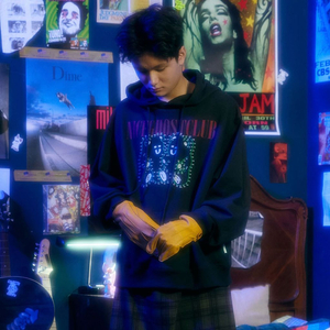 나이스고스트클럽 넘버 트레이싱 드로잉 후디 후드티