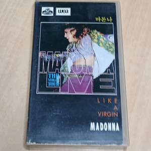 오아시스 초기출시작 작은케이스 마돈나 콘서트 비디오