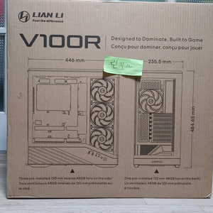 리안리 vector v100 argb pc케이스 블랙