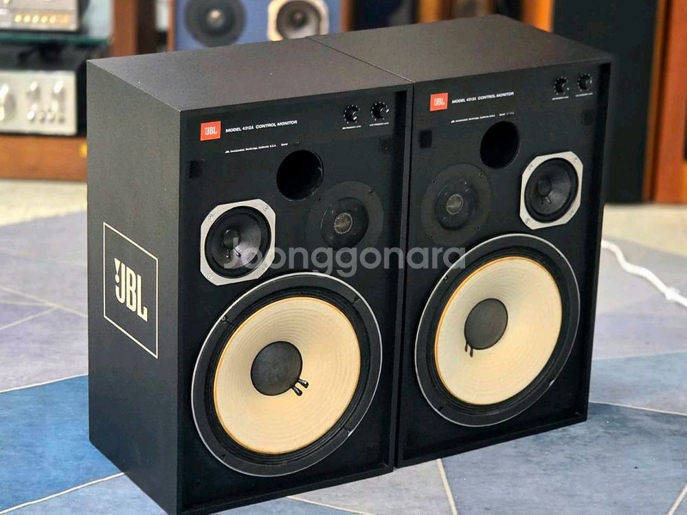 JBL 4312A 블랙 모니터 스피커ㅡA급ㅡ--4