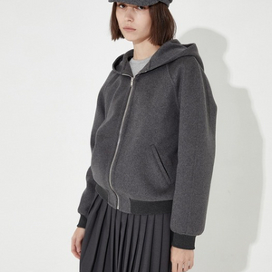 (구해요) 씨에씨 ceeci 캐시미어 후드 그레이 S