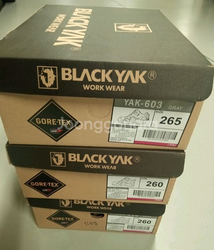 yak-603 블랙야크 안전화 260 고어텍스 새제품--8