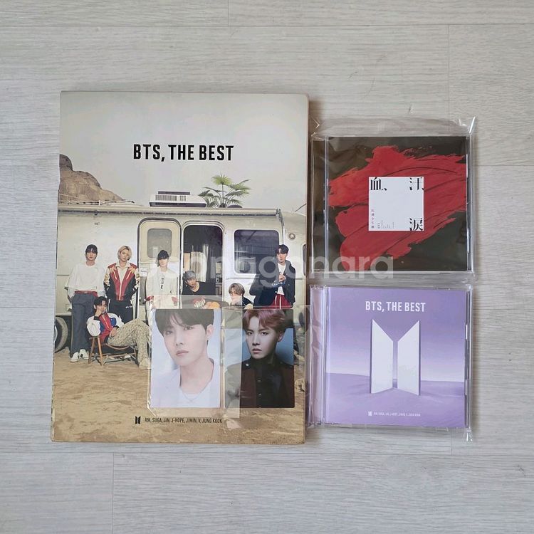 BTS 더베스트 FC한정반 + 통상반 + 일본앨범 1장--1