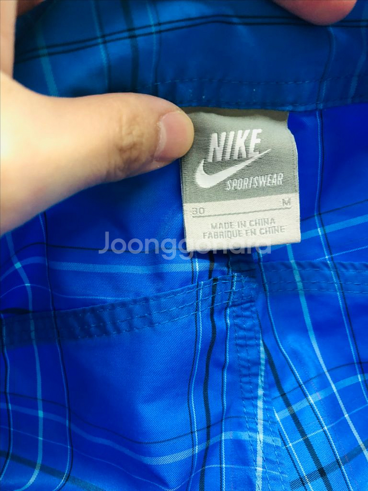 M32사이즈 나이키 수영복반바지 정품 파랑색--2