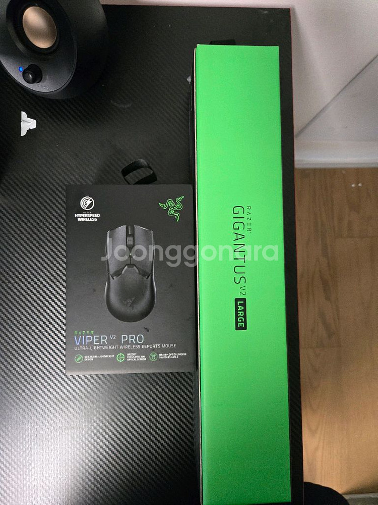 레이저 바이퍼 v2 pro 게이밍 마우스+ 기간투스 패--0