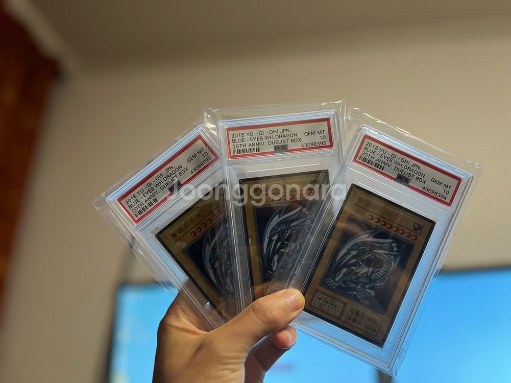 psa10 스테인리스 푸른눈의 백룡 3장 일괄로 팝니다--0