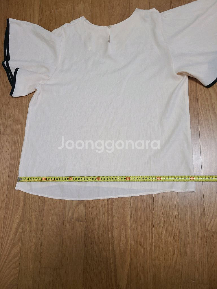 흰색 반팔 블라우스 빅 프리사이즈 옷입니다 (XL~XX--5