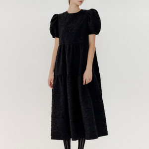 오앨 ROSE PATTERN MAXI DRESS