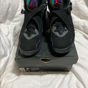 나이키 조던 8 아쿠아 265 S급