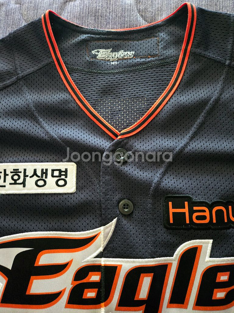 한화이글스 KT위즈-장진혁 원정 어센틱 유니폼--2