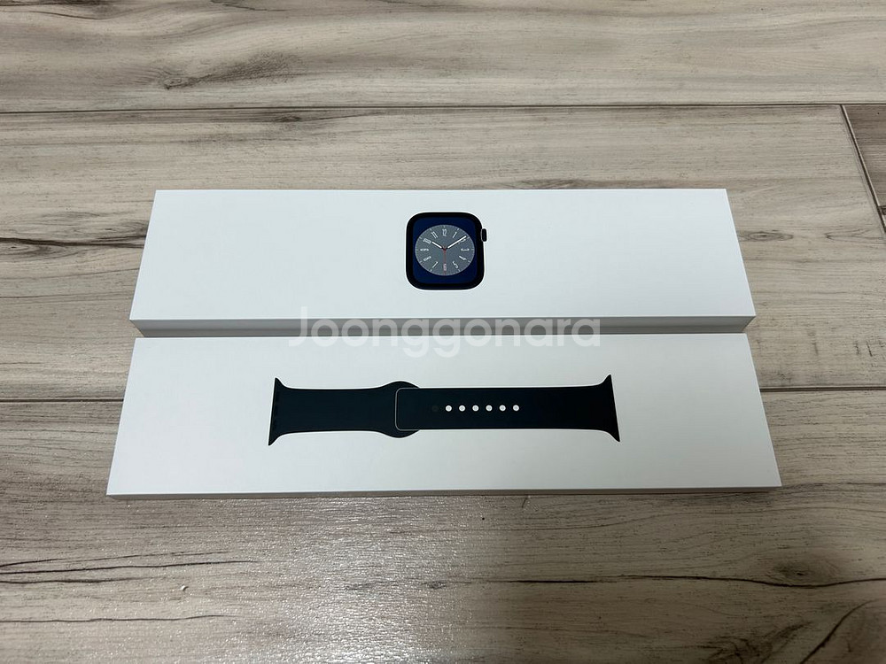 애플 워치 8 알루미늄 41mm 미드나이트(정품 스트랩--5