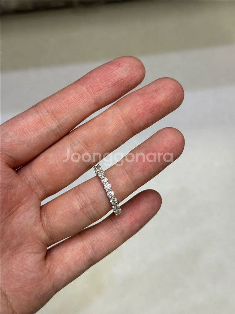 모이사나이트 3mm 풀 반지 14호--0