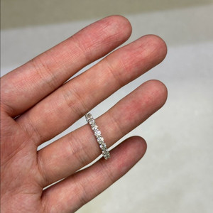 모이사나이트 3mm 풀 반지 14호