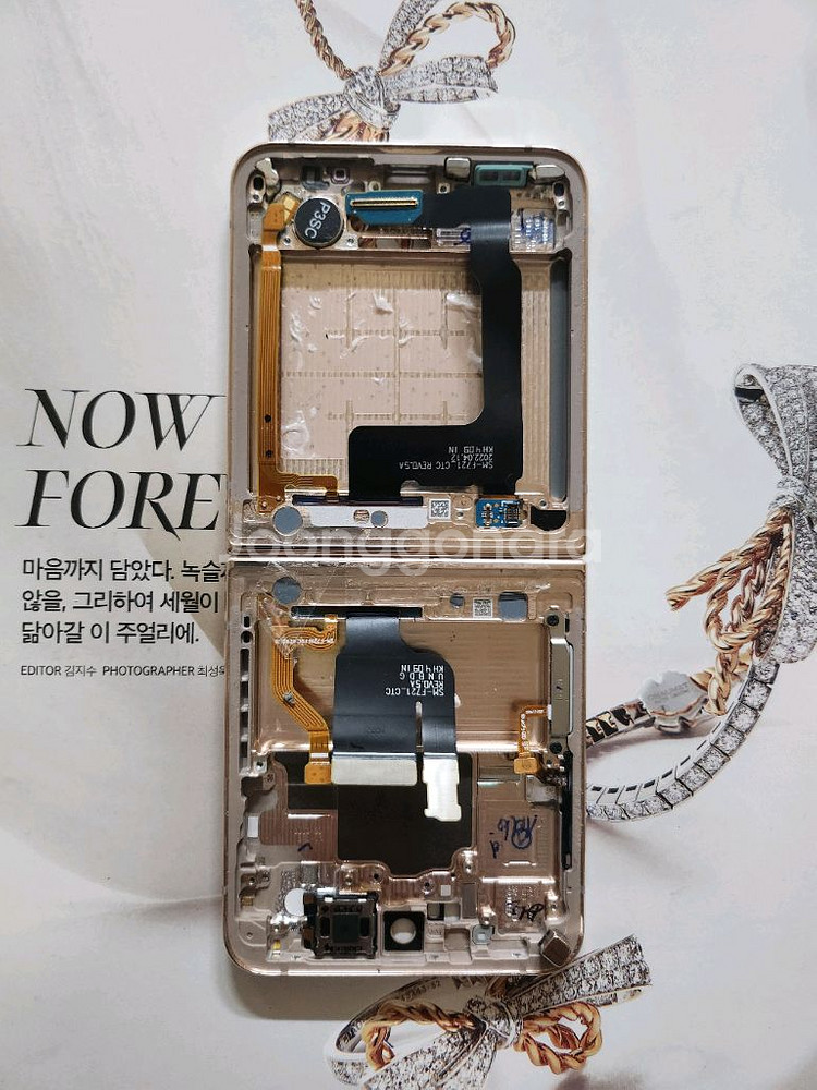 z플립4 sm-F721 핑크골드 케이스 및 FPCB--0