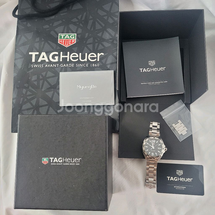 태그호이어 포뮬러1 스틸 쿼츠 시계 명보정품 41mm--1