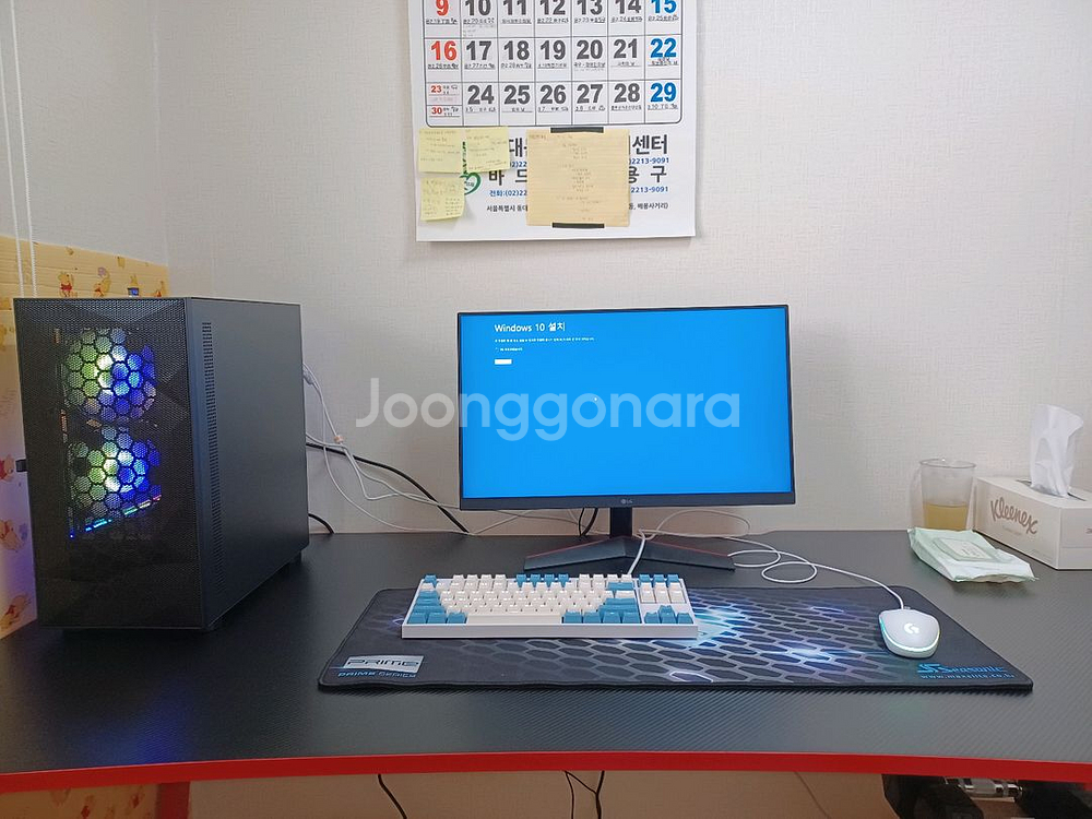 급처!눈쟁이 pc+모니터,마우스,키보드 세트로 팝니다.--0