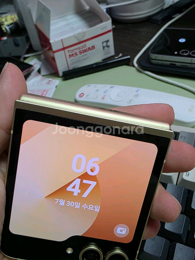 (3609)갤럭시z플립6 512 깨끗한기기 판매--6