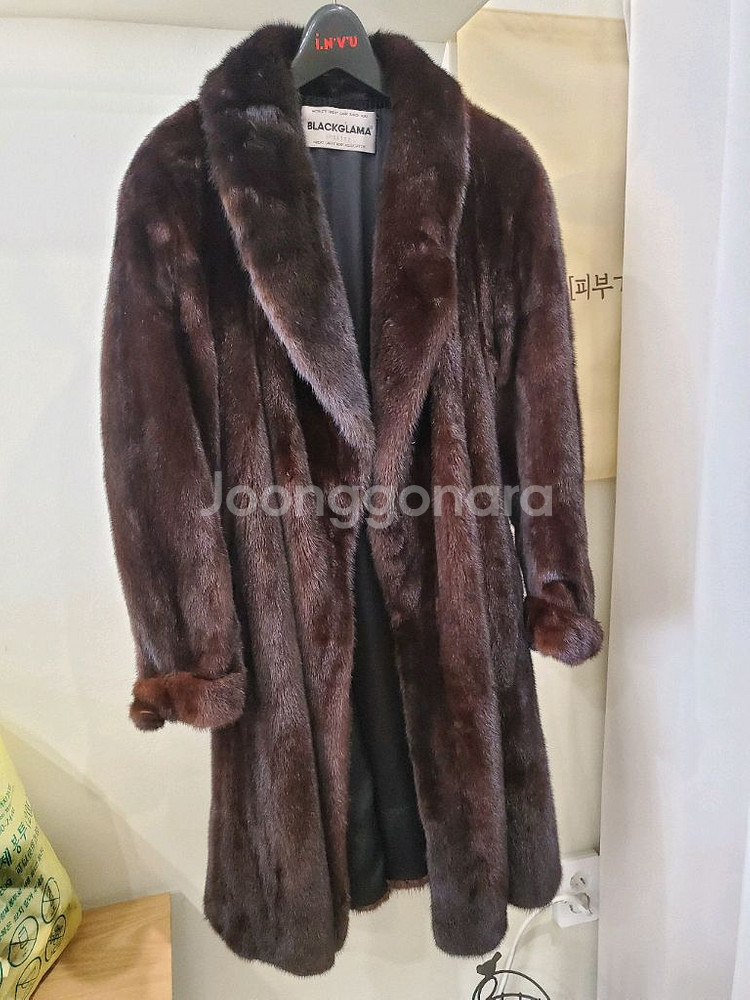 블랙 그라마 밍크코트--0