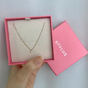 스타일러스 14k 1부 다이아 목걸이