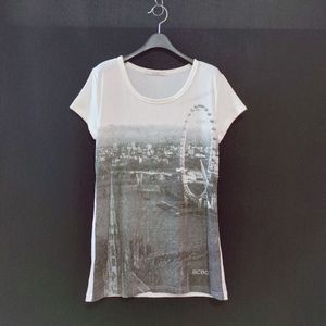 새상품)BCBG 비씨비지 여성 대관람차 프린팅 스판