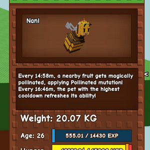 그로우 어 가든 자이언트 펫 정리 합니다