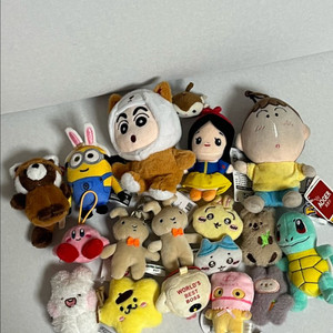 인형모음/짱구 맹구 백설공주 꼬북이 커비 유리토끼인형