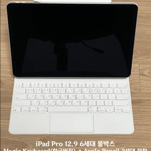 iPad Pro 12.9 + 매직키보드 + 애플펜슬