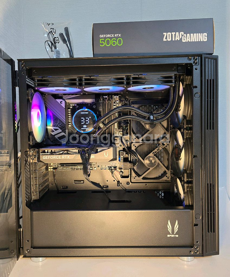 AMD9600X 조텍5060 수랭쿨러 방송게이밍컴퓨터--5