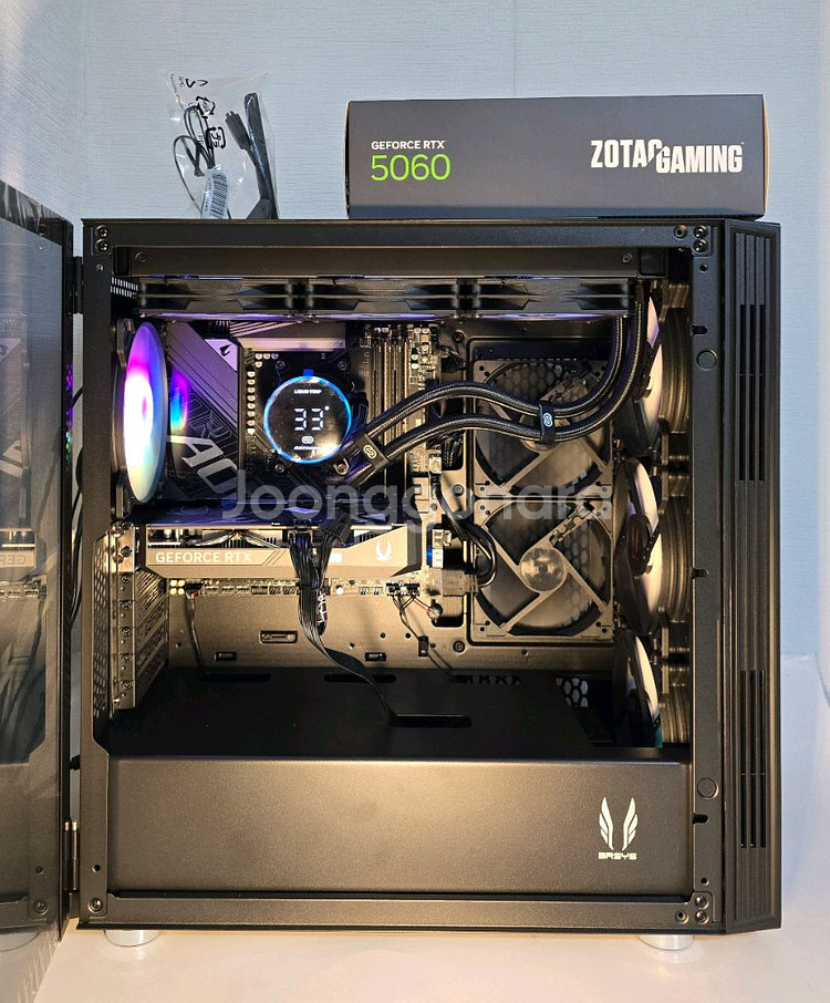AMD9600X 조텍5060 수랭쿨러 방송게이밍컴퓨터--2