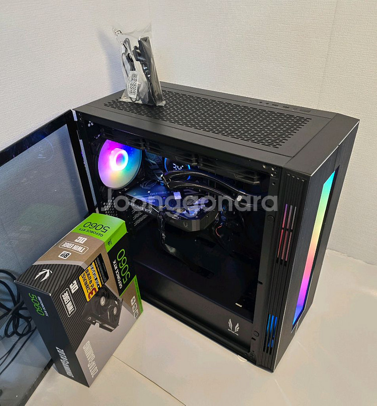 AMD9600X 조텍5060 수랭쿨러 방송게이밍컴퓨터--4