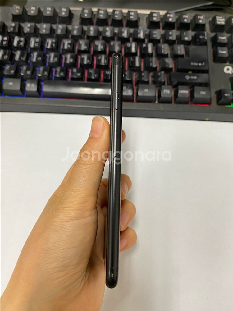 아이폰7플러스 매트블랙 A급 128G 배터리90%--5