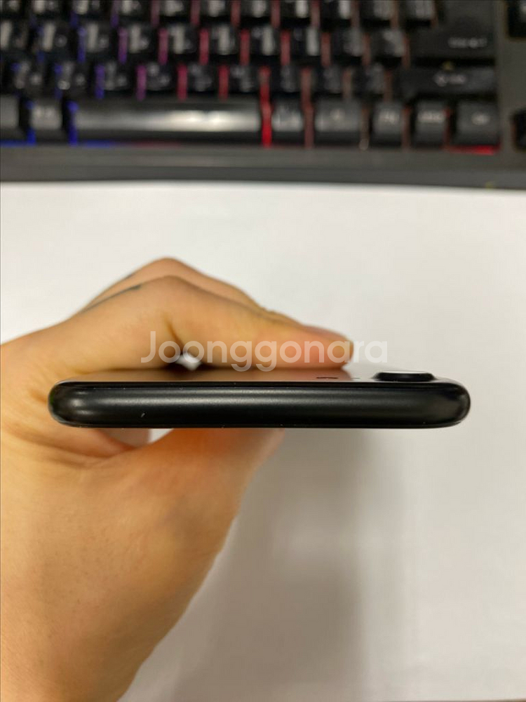 아이폰7플러스 매트블랙 A급 128G 배터리90%--3