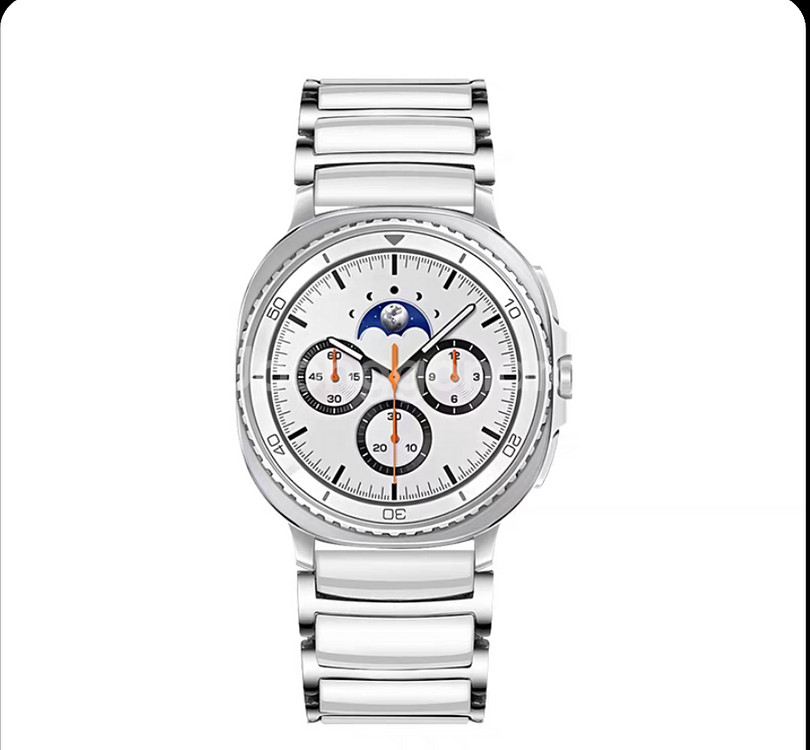 갤럭시 워치8/울트라2/클래식용 세라믹+스틸 밴드--3