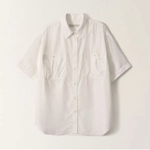 낫띵리튼 - 칼라 투 포켓 셔츠 ( 화이트 fee )
