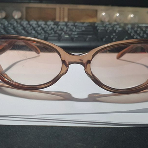 일본 수입 빈티지 선글라스/투명 브라운 KG-608-2