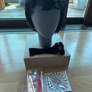 항암 가발 흑갈색