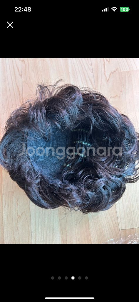 항암 가발 흑갈색--3