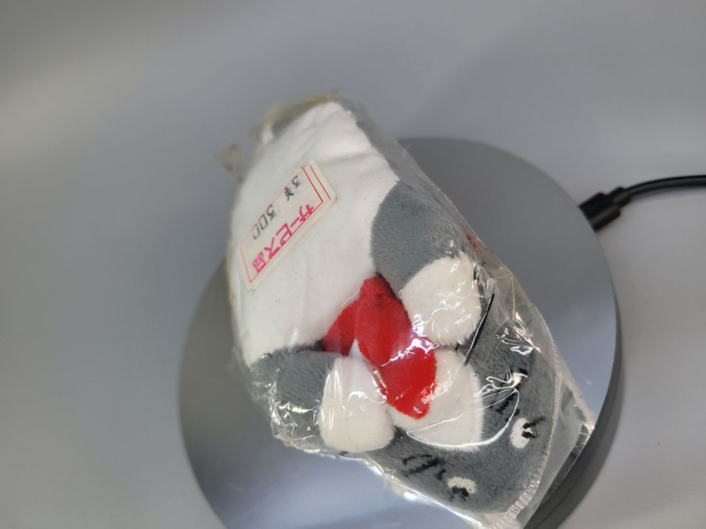 일본 애니 케릭터 굿즈 피규어 인형 레드 머플러 시바견 이미지