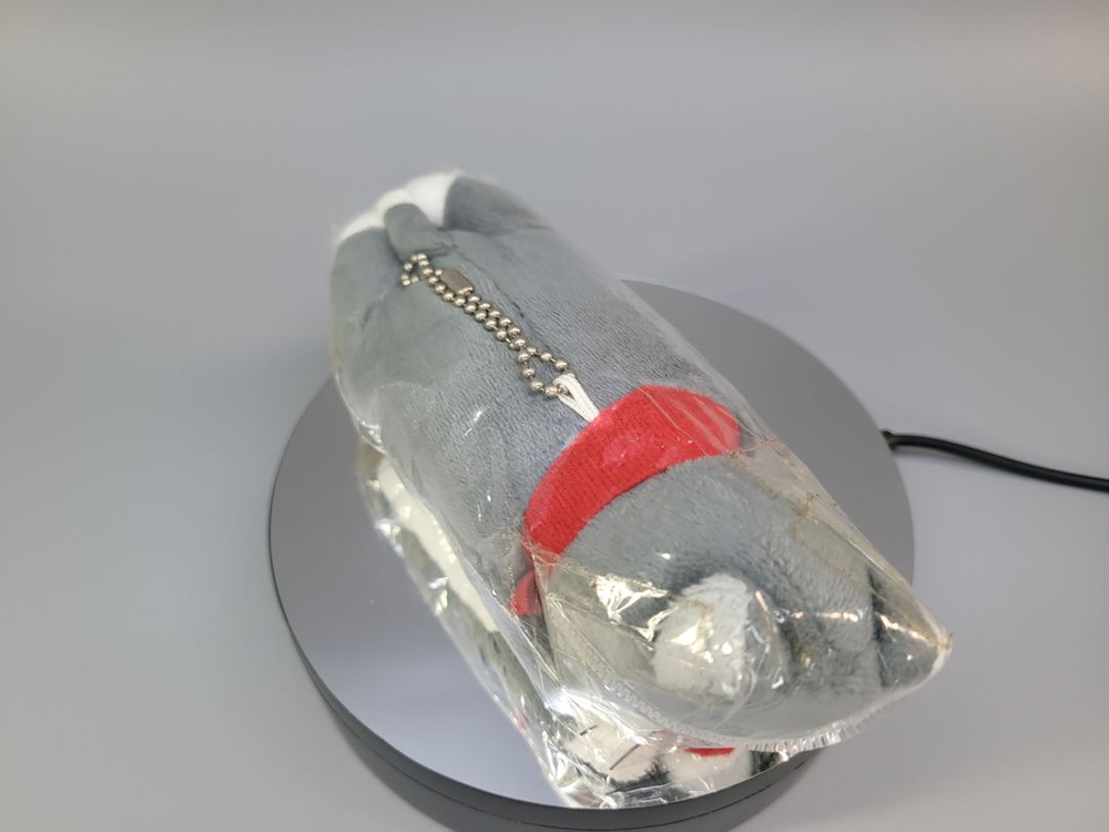 일본 애니 케릭터 굿즈 피규어 인형 레드 머플러 시바견 이미지