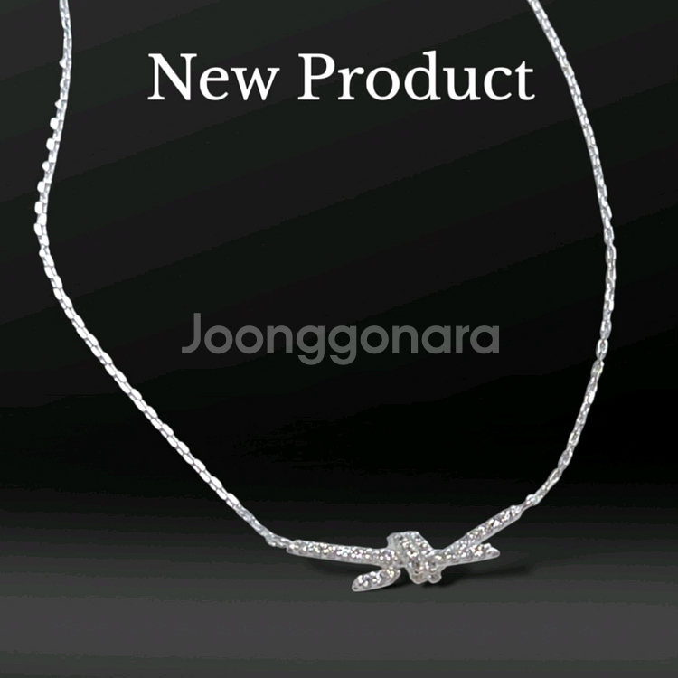 S925 실버 순은 티파니 노트 목걸이 매듭 목걸이--3